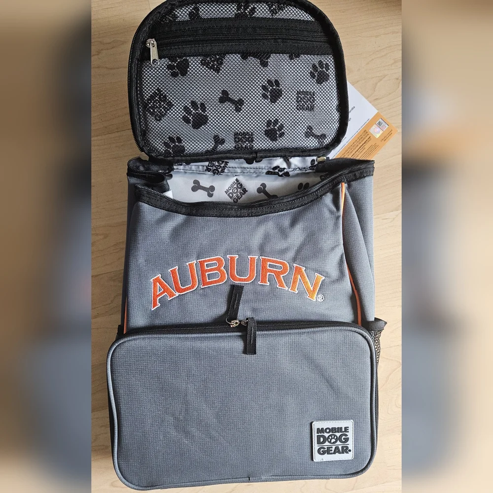 Mobile Dog Gear NCAA AUBURN Dog Luggage Weekender Backpack NWT